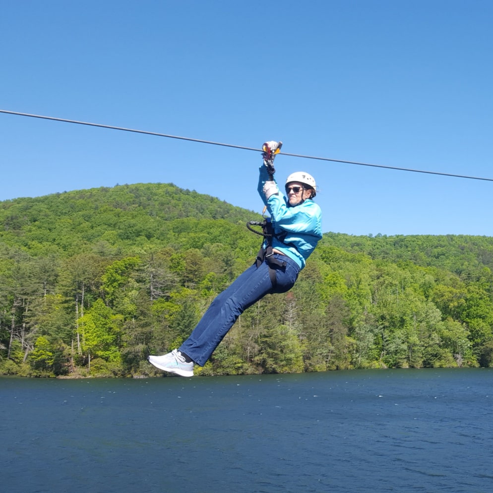 ziplining over unicoi state park