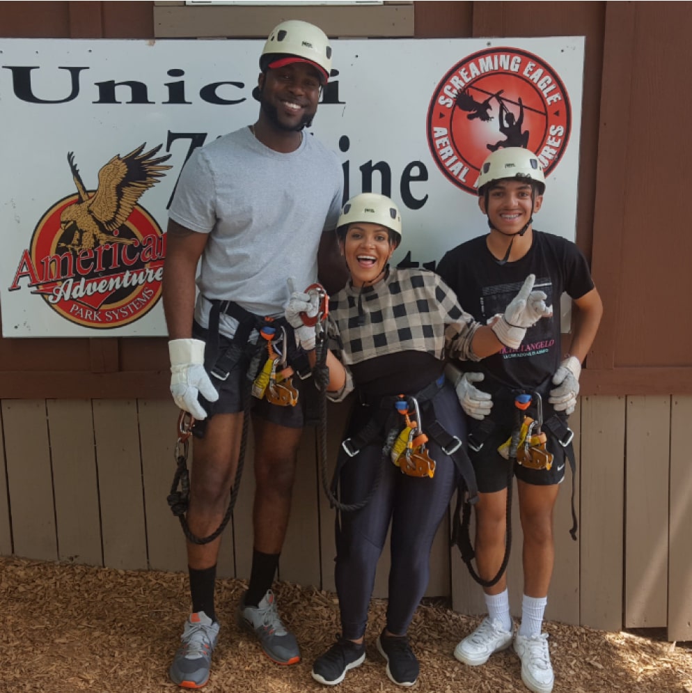 screaming eagle zipline guides at unicoi state park
