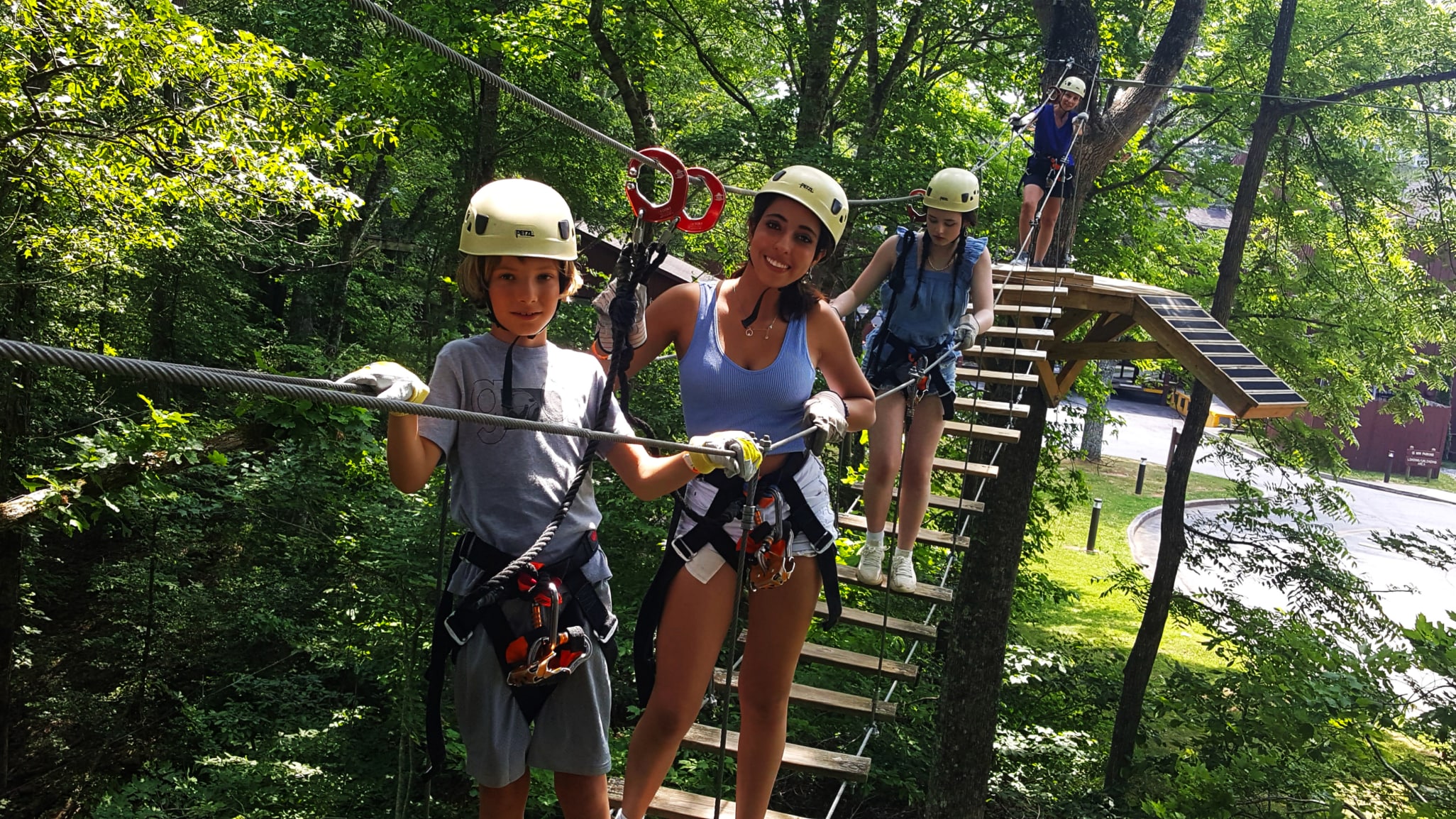 ziplining at historical unicoi state park