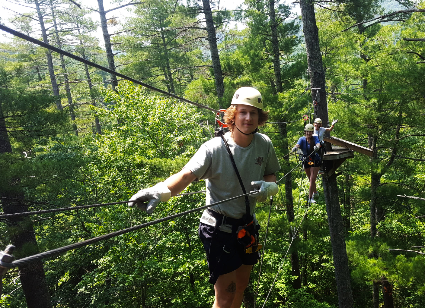 Tree top canopy tour at Unicoi State Park