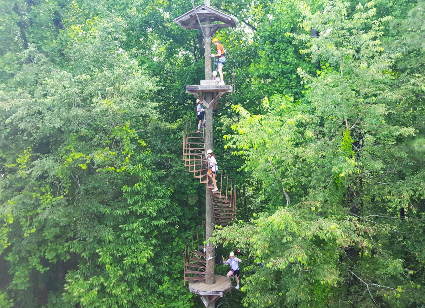 zip line adventure at Unicoi State Park